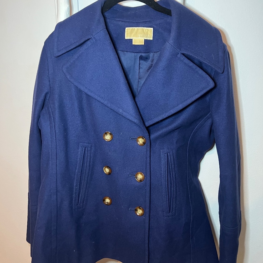 Michael Kors Pea Coat in Blue